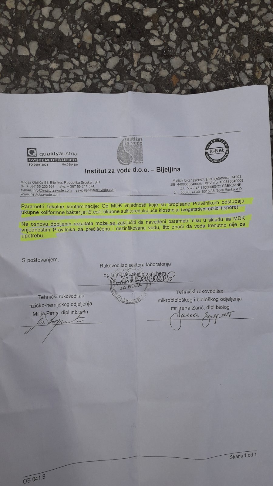 Bijeljina: Protest stanara zbog zagađene vode