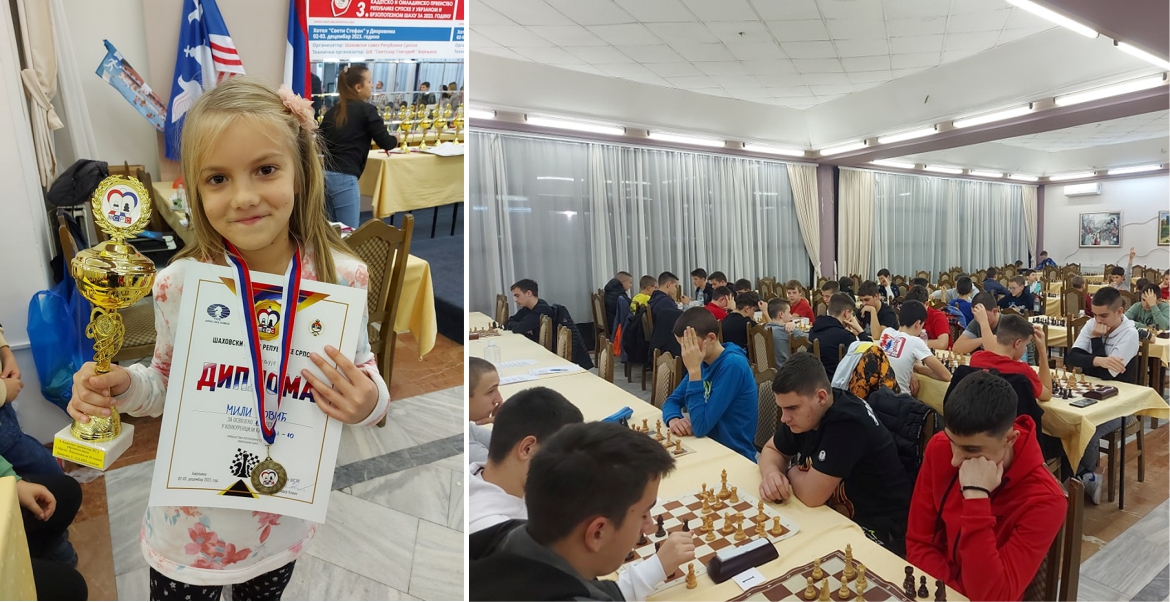 PEHAR I ZLATO ZA ŠK "KLUB 5"- Mila iz Bijeljine prvakinja Republike Srpske