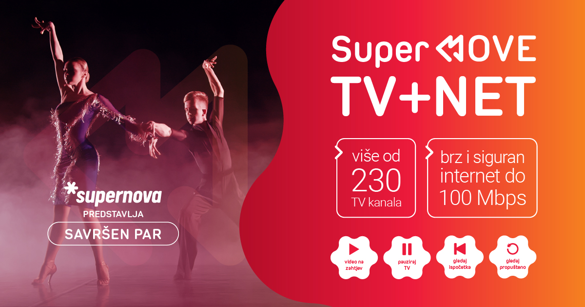Supernova predstavila Savršen par: Super MOVE TV+NET paket