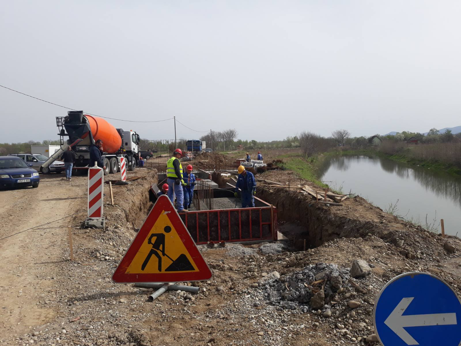 Milovanović: Završetak prve faze izgradnje drinskog nasipa za nešto više od godinu dana (FOTO)