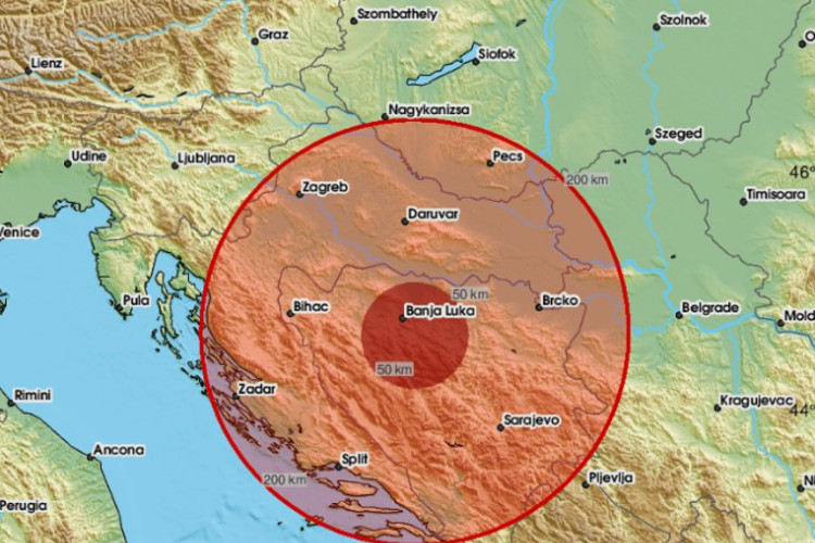 Zemljotres zatresao Banjaluku