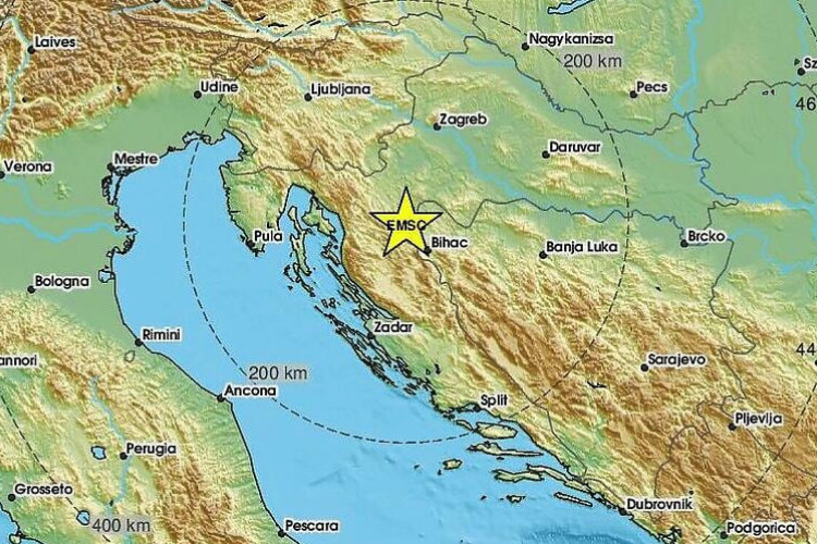 Zemljotres pogodio istok Hrvatske, osjetio se i u BiH