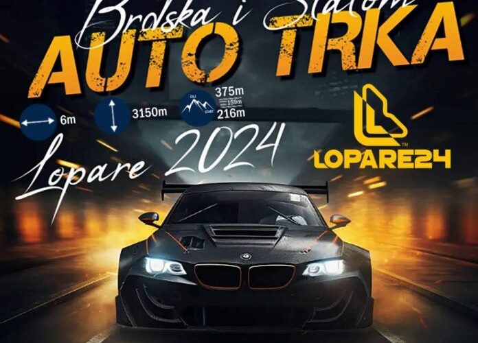 Lopare: Brdska auto trka i auto slalom trka u Tobutu 1. i 2. juna 2024.